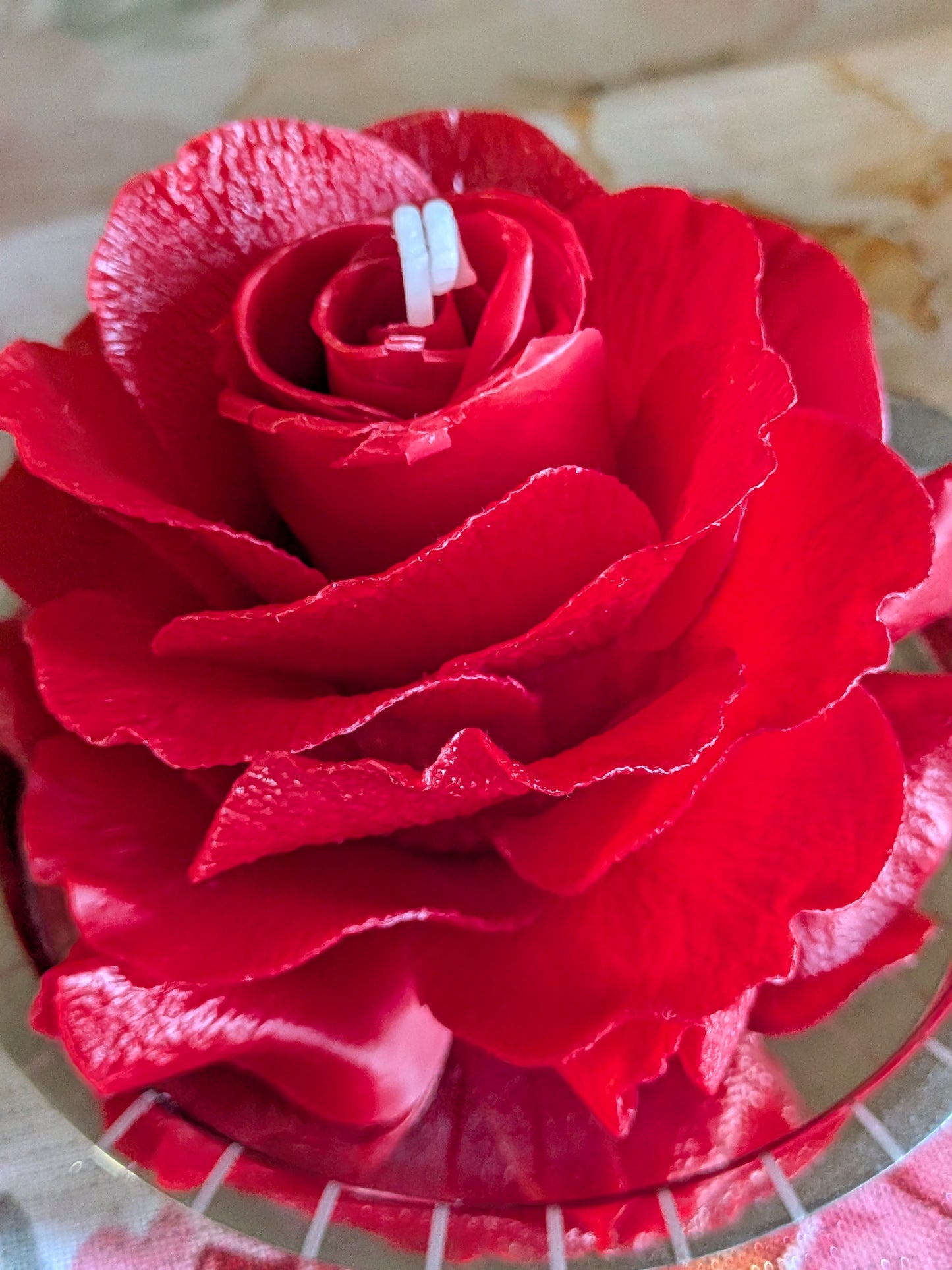 Hand sculpted candle